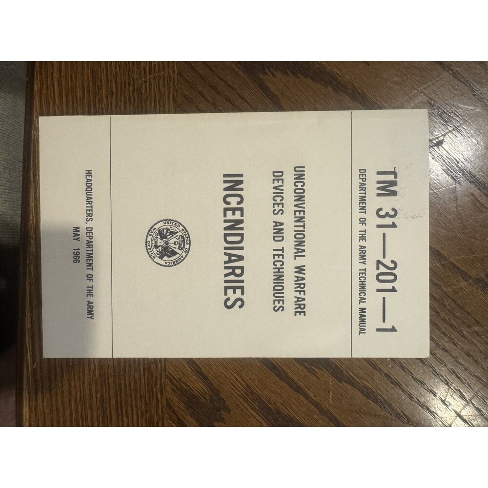 Department of the Army Technical Manual TM 31-200-1 - Warfare Devices References